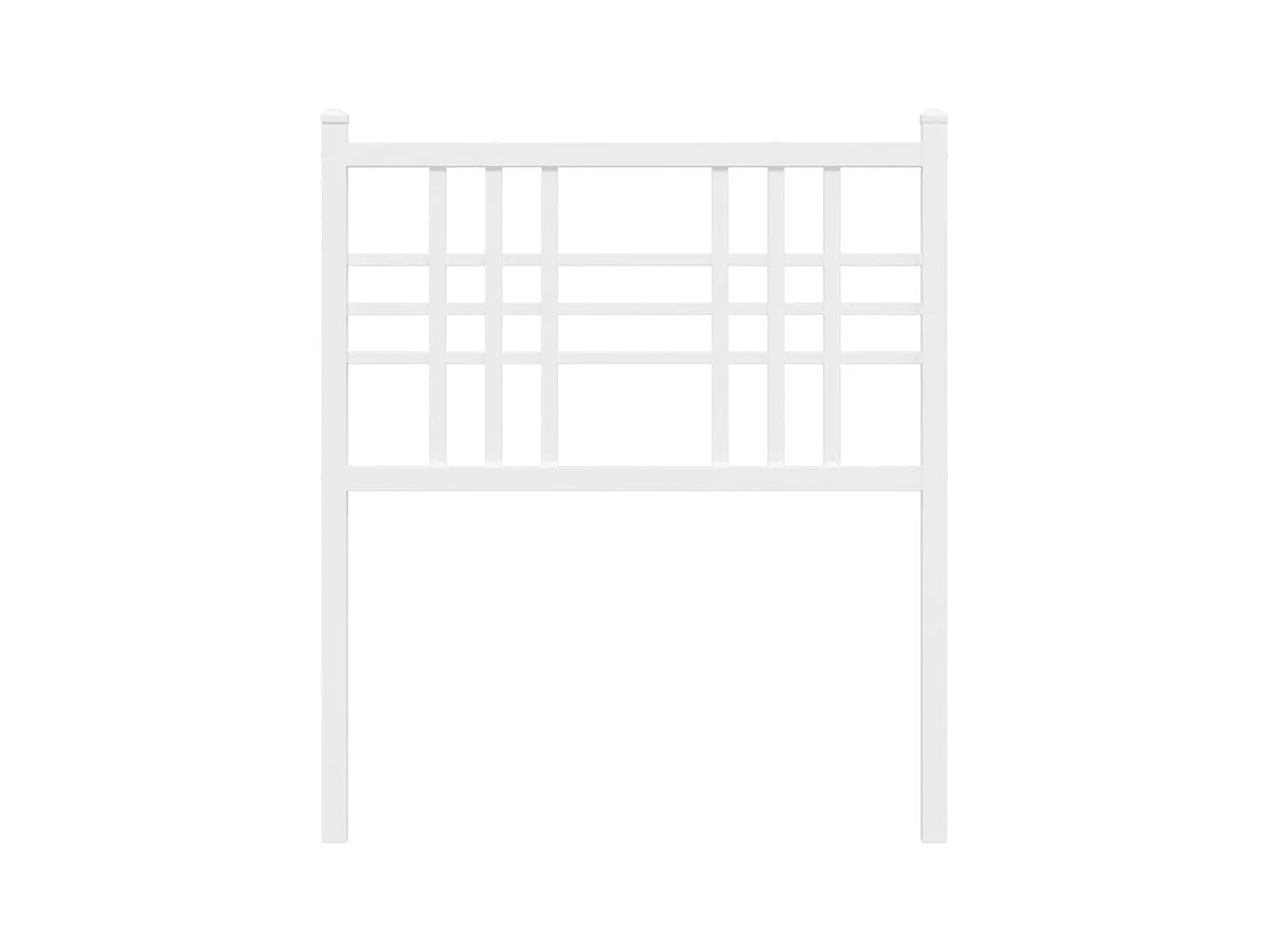 Tête de lit métal blanc 75 cm