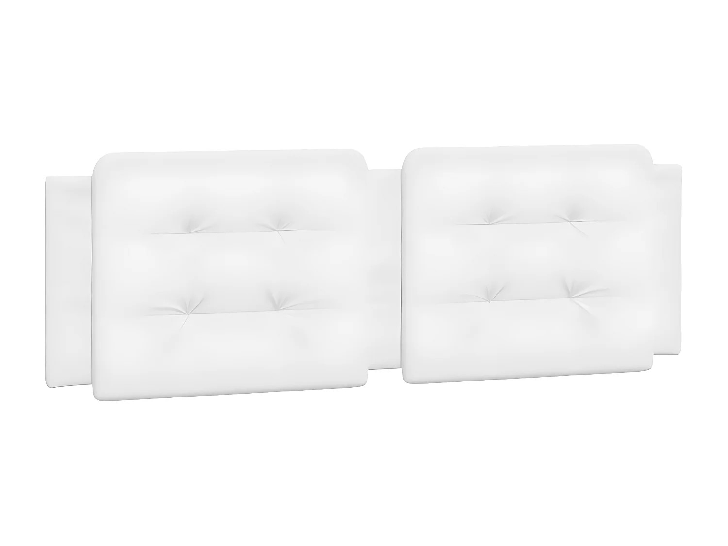 Hoofdbordkussen "Zadar" 160 cm kunstleer wit