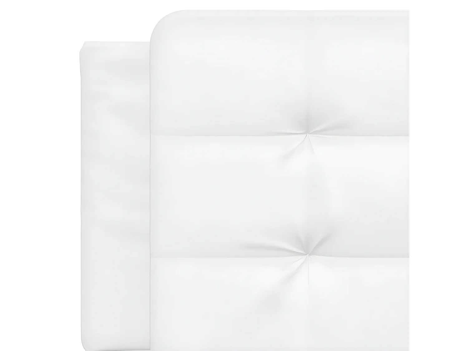 Hoofdbordkussen "Zadar" 160 cm kunstleer wit