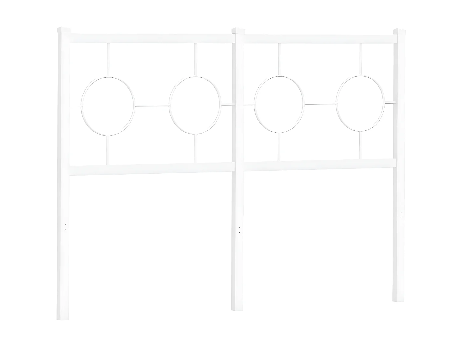 Tête de lit métal blanc 120 cm