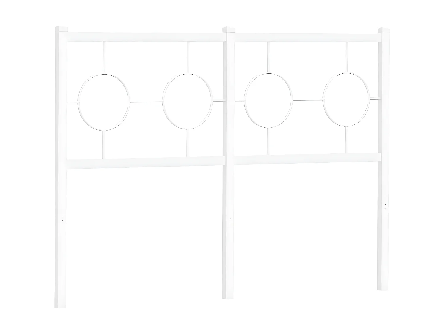 Tête de lit métal blanc 120 cm