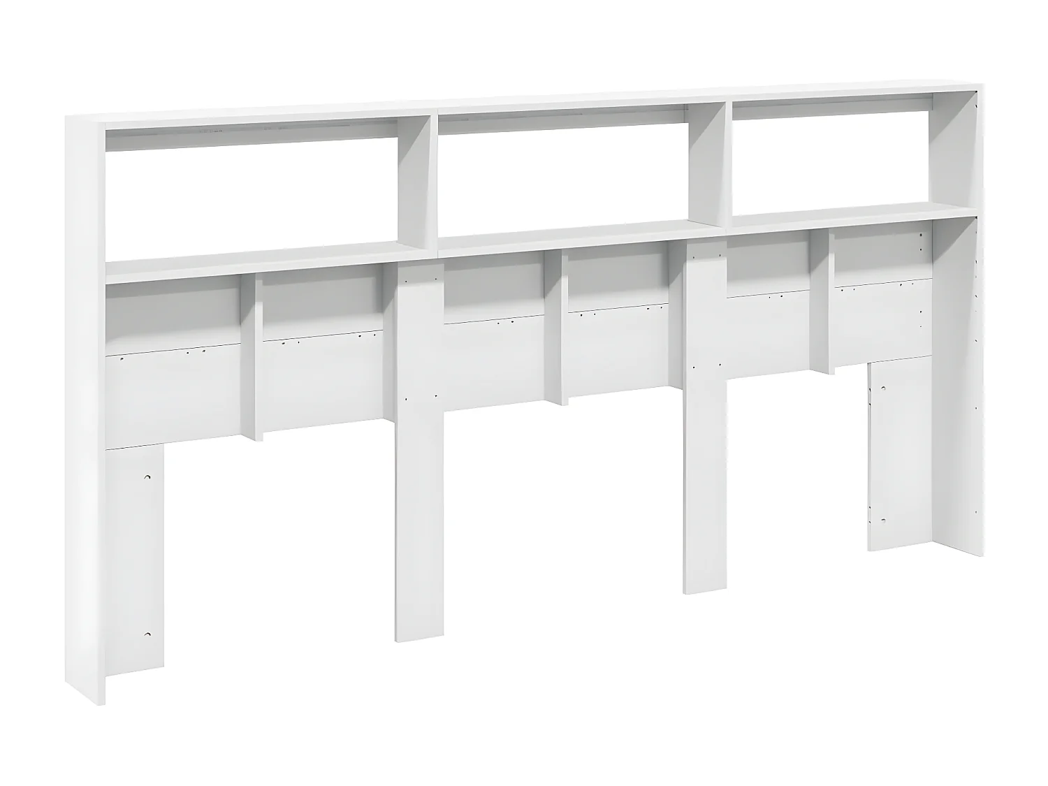 Armoire tête de lit avec LED blanc 200x17x102 cm