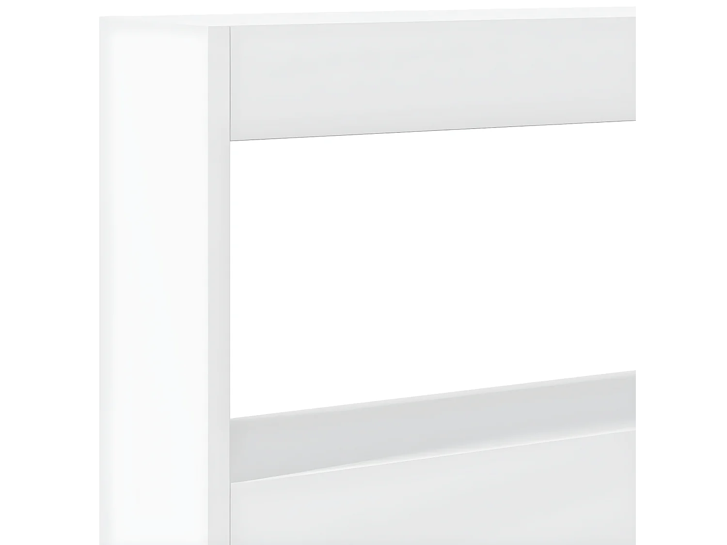 Armoire tête de lit avec LED blanc 200x17x102 cm