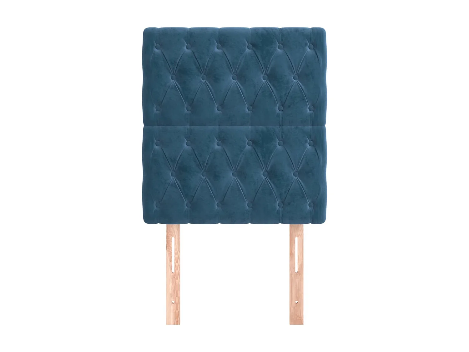 Têtes de lit 2 pièces Bleu foncé 80x7x78/88 cm Velours