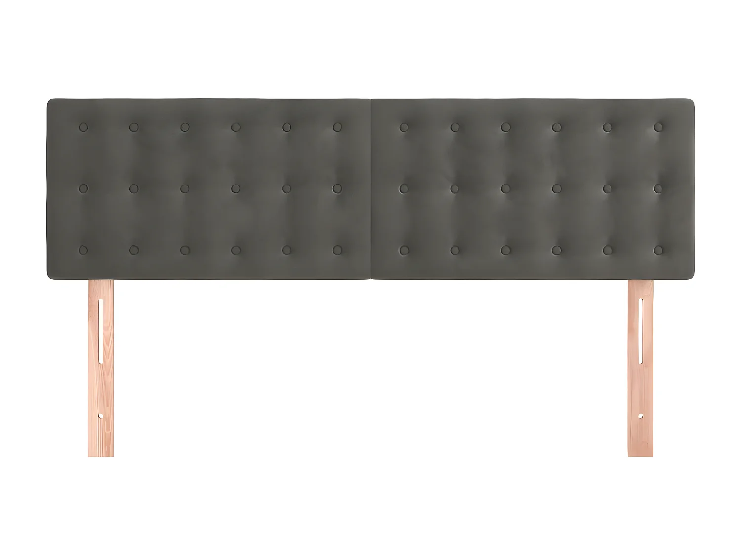 Têtes de lit 2 pièces Gris foncé 72x5x78/88 cm Velours