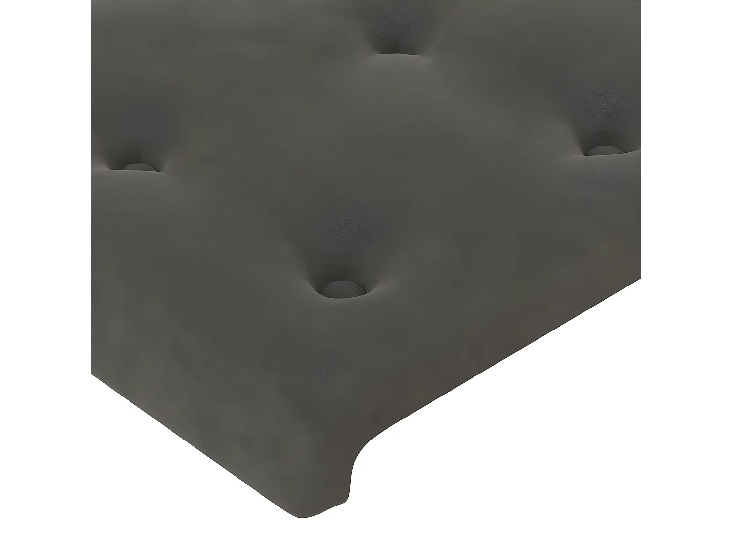 Têtes de lit 2 pièces Gris foncé 72x5x78/88 cm Velours