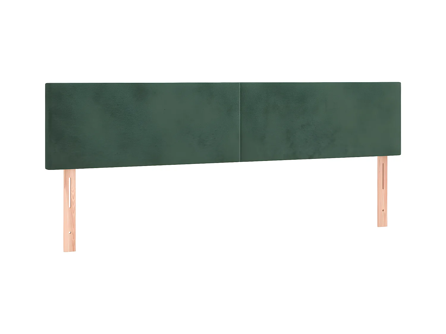 Tête de lit à LED Vert foncé 180x5x78/88 cm Velours