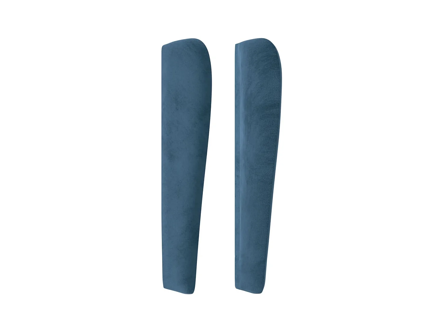 Cabecero con orejas de terciopelo azul oscuro 93x23x118/128 cm