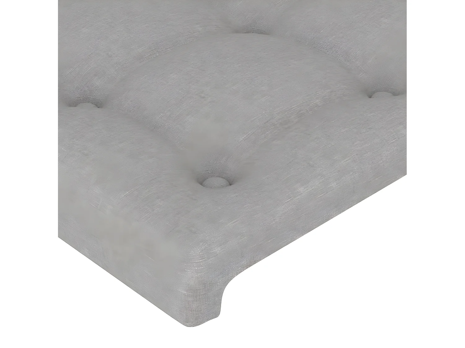 Tête de lit à LED Gris clair 103x16x78/88 cm Tissu