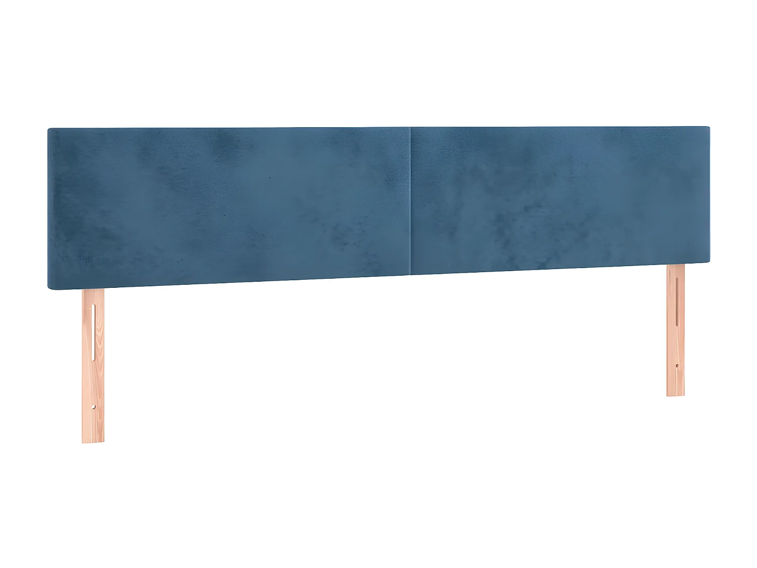 Tête de lit à LED Bleu foncé 180x5x78/88 cm Velours