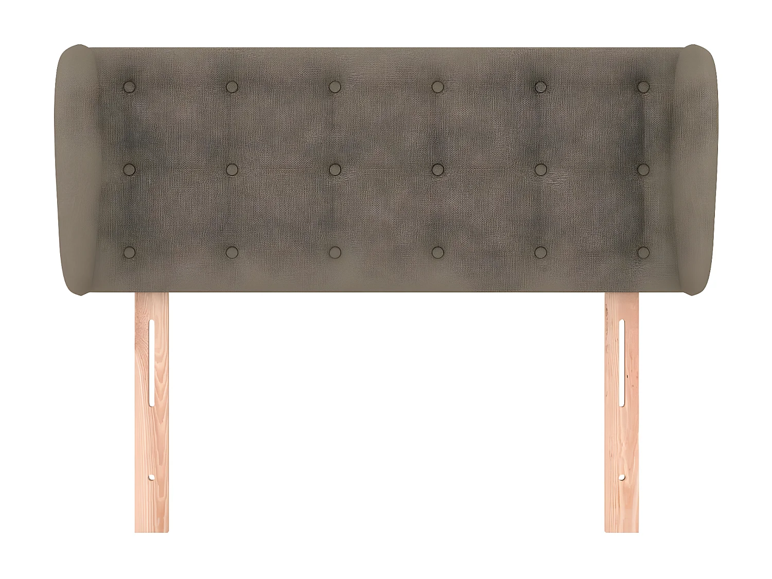 Tête de lit avec oreilles Taupe 103x23x78/88 cm Tissu