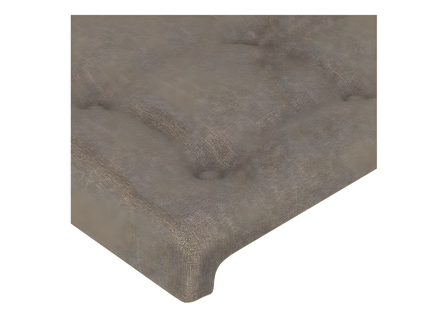 Tête de lit avec oreilles Taupe 103x23x78/88 cm Tissu