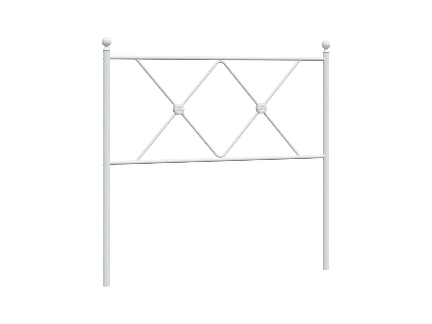 Cabecero de metal blanco 90 cm