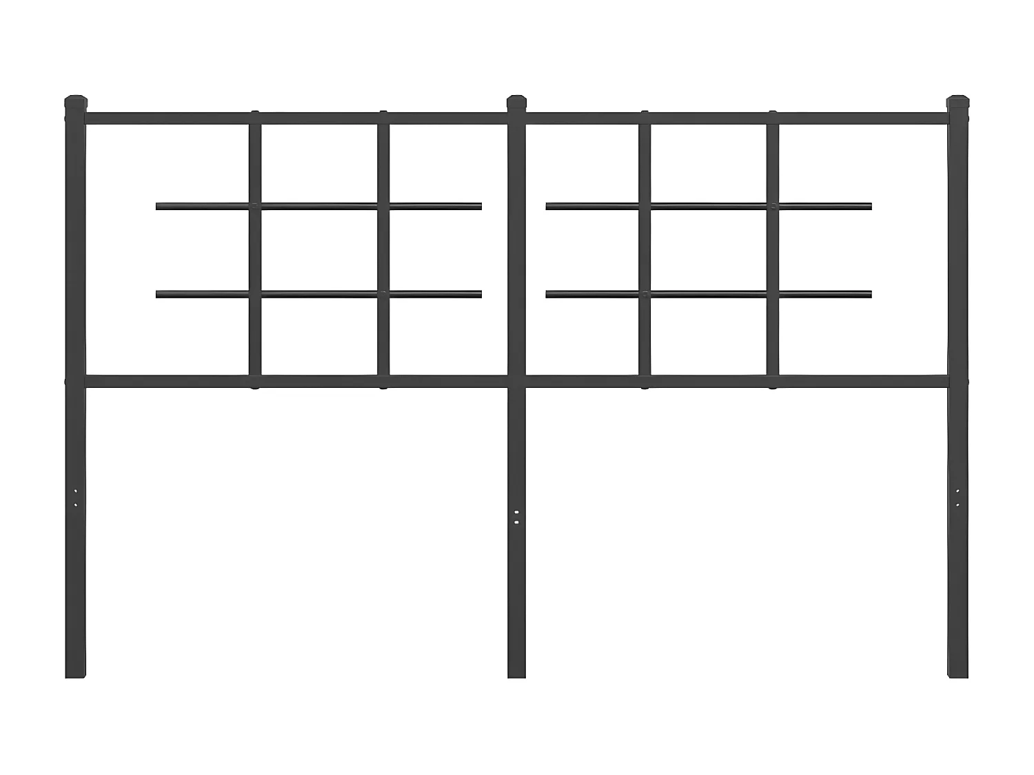 Tête de lit métal noir 140 cm