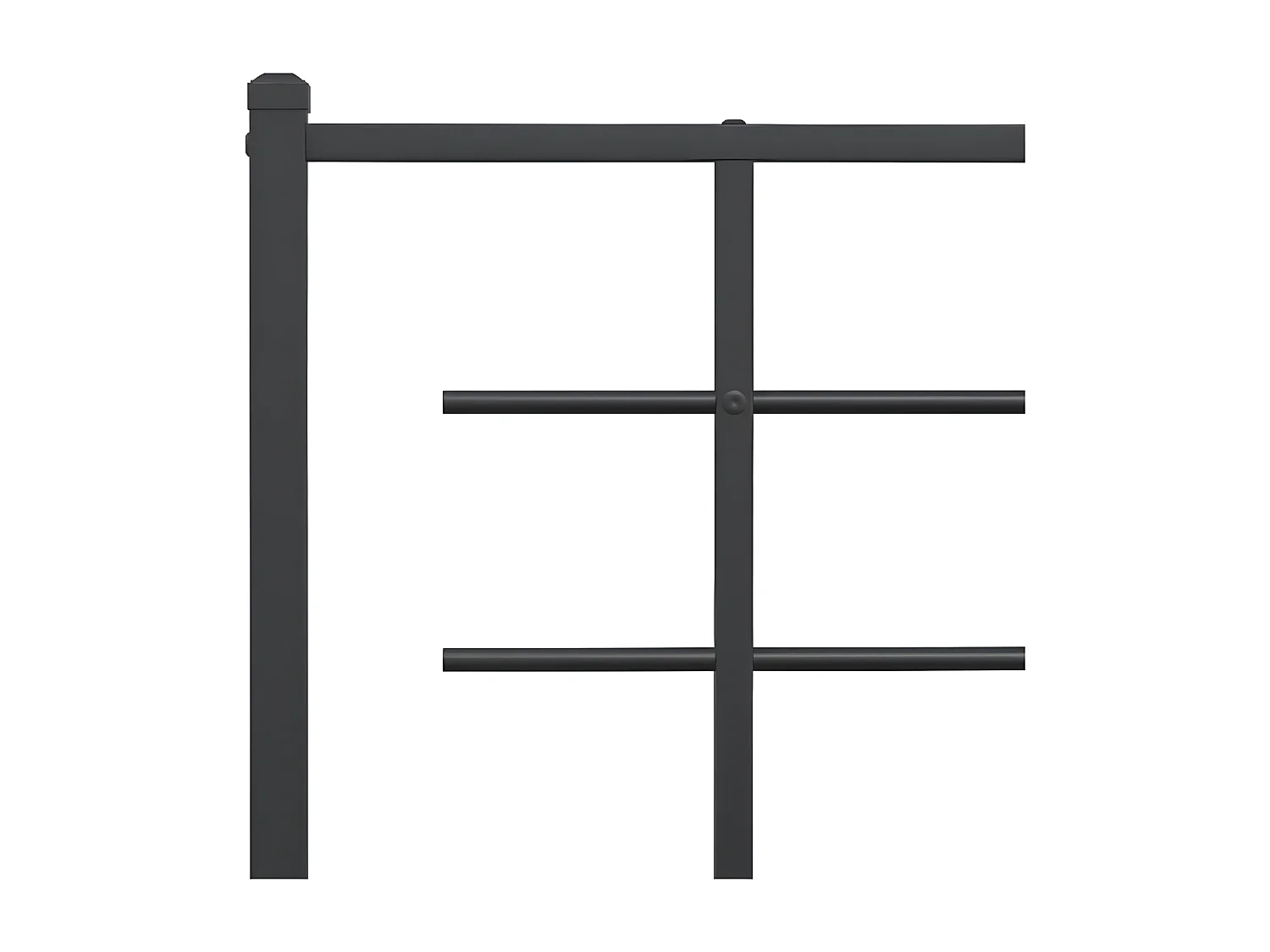 Tête de lit métal noir 140 cm