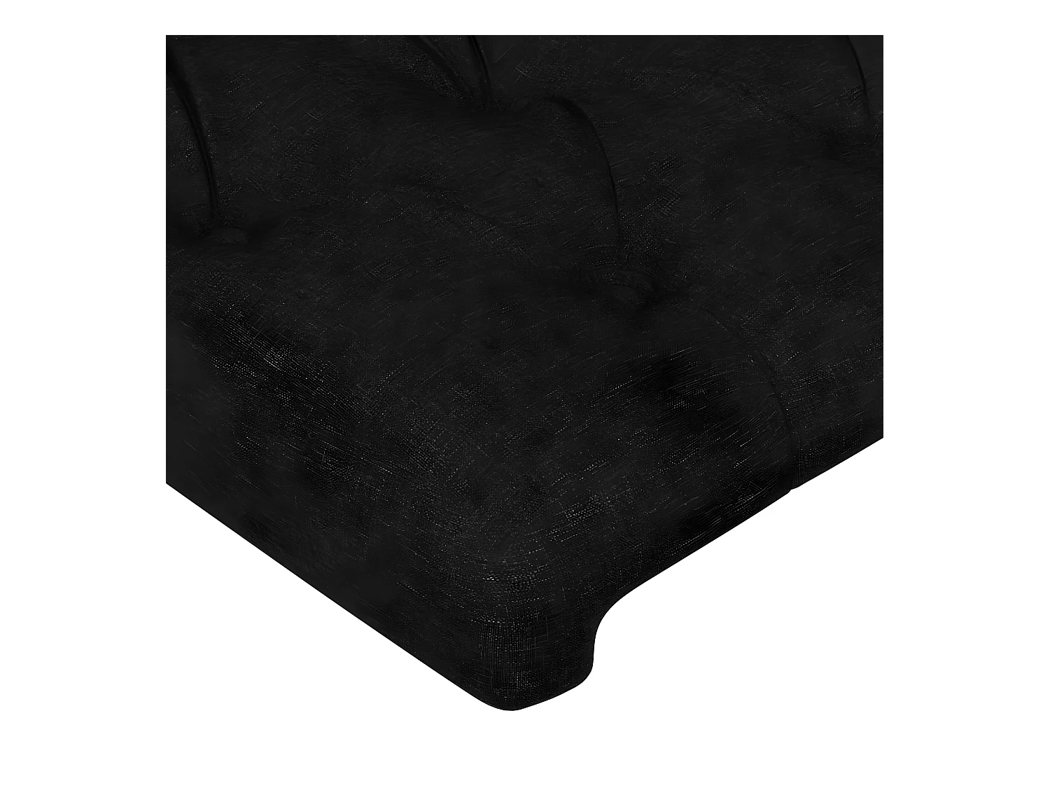 Tête de lit Noir 100x7x78/88 cm Tissu