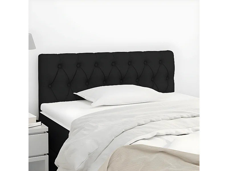 Cabeceira de cama tecido 100x7x78/88 cm preto