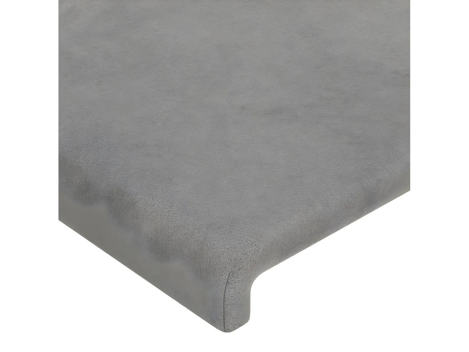 Tête de lit avec oreilles Gris clair 83x16x118/128 cm Velours