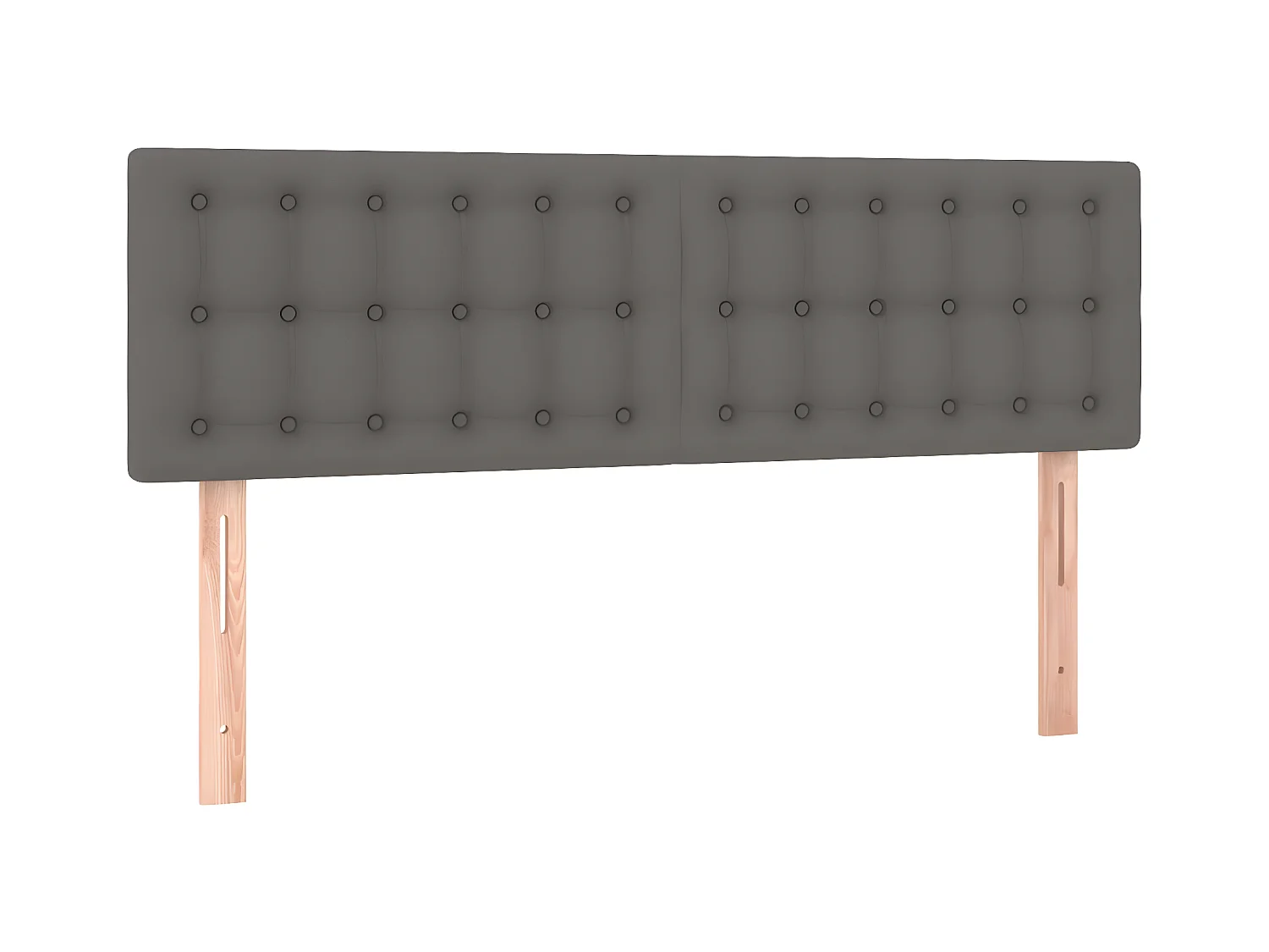 Têtes de lit 2 pièces Gris 72x5x78/88 cm Similicuir