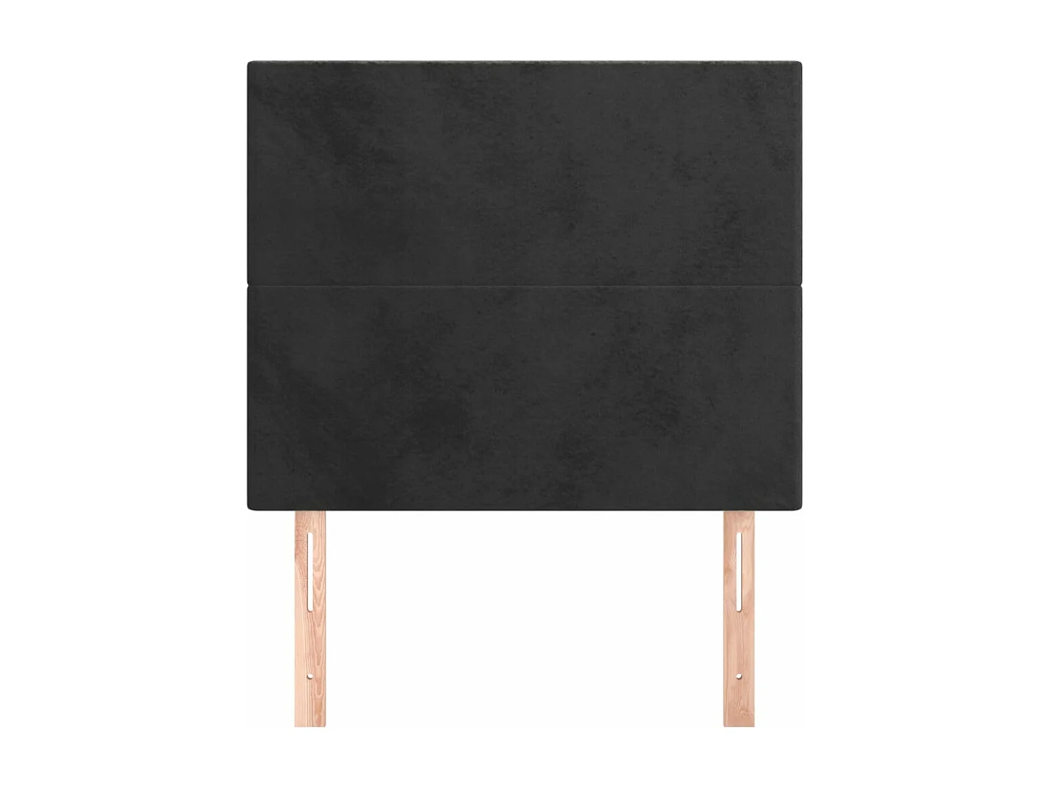 Cabeceira de cama 2 peças veludo 80x5x78/88 cm preto