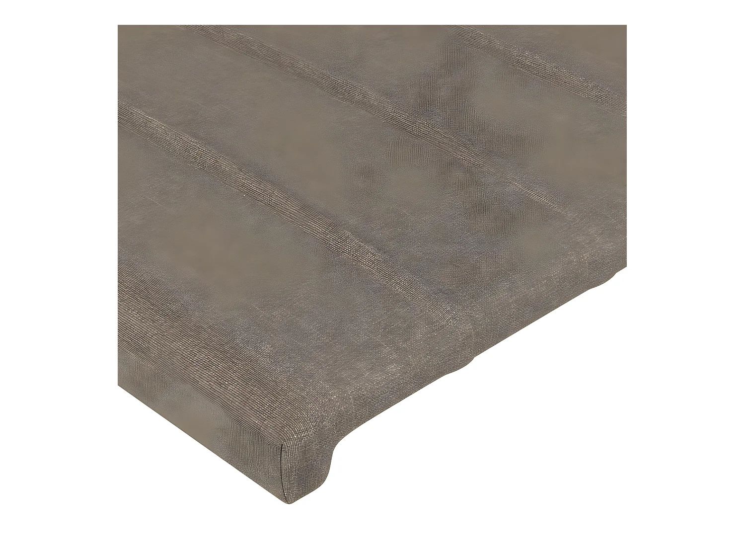 Tête de lit avec oreilles Taupe 163x16x118/128 cm Tissu