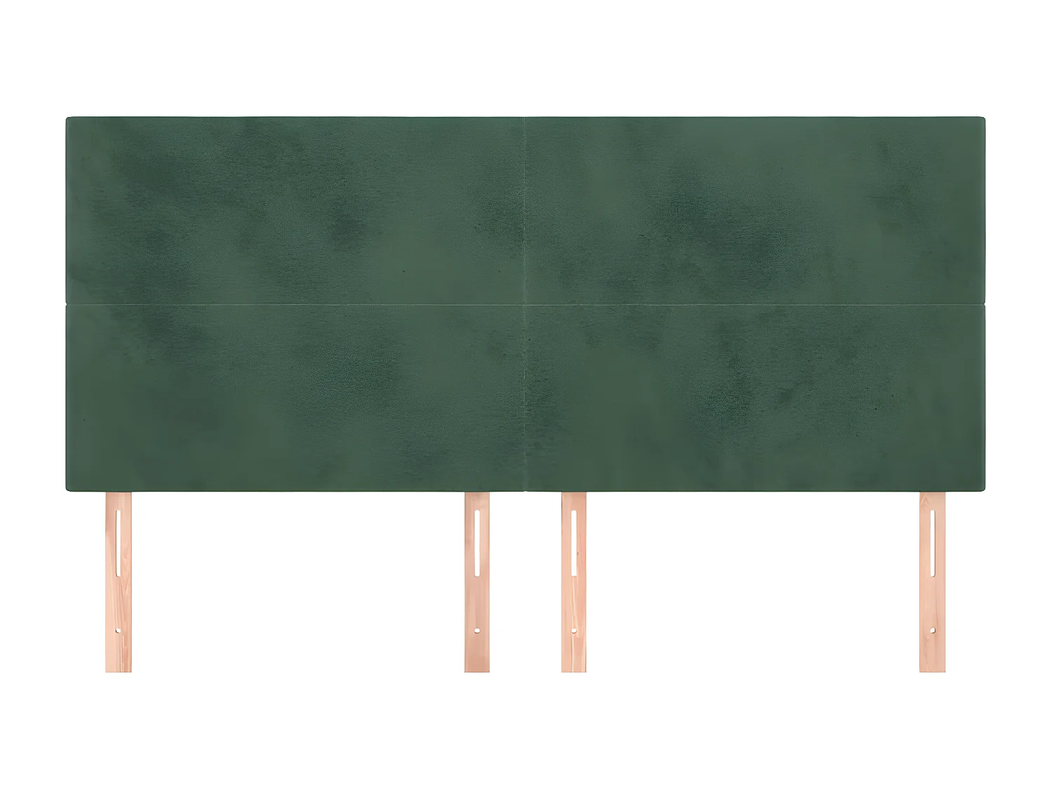 Hoofdborden 4 st 90x5x78/88 cm fluweel donkergroen