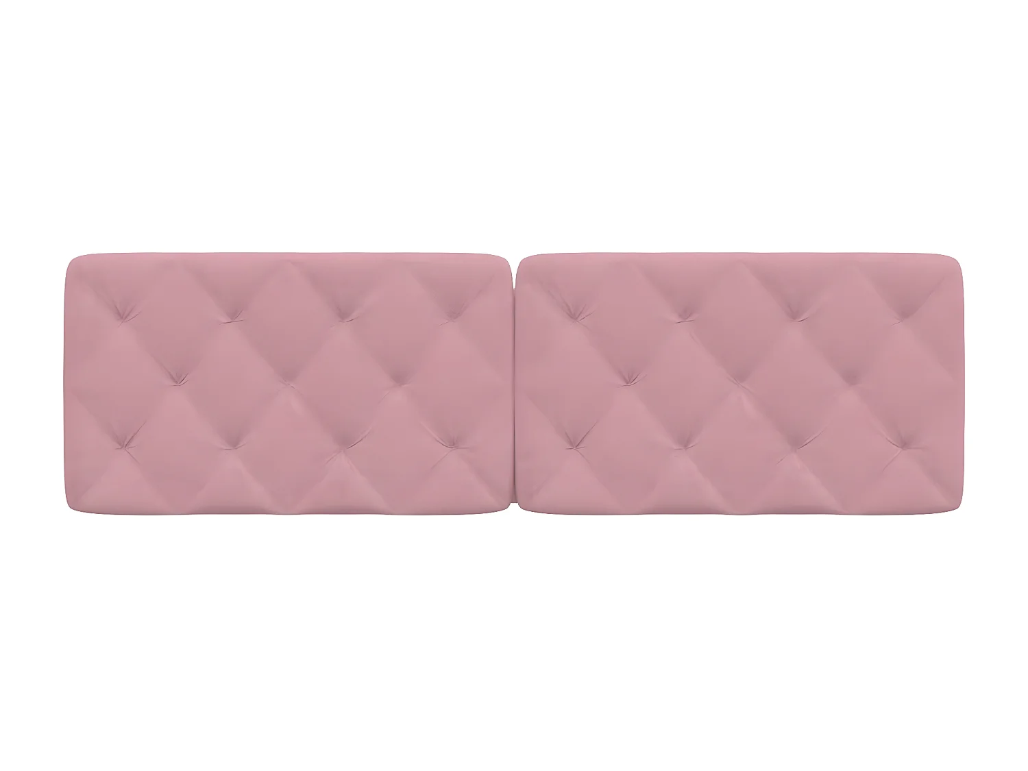 Coussin de tête de lit rose 160 cm velours