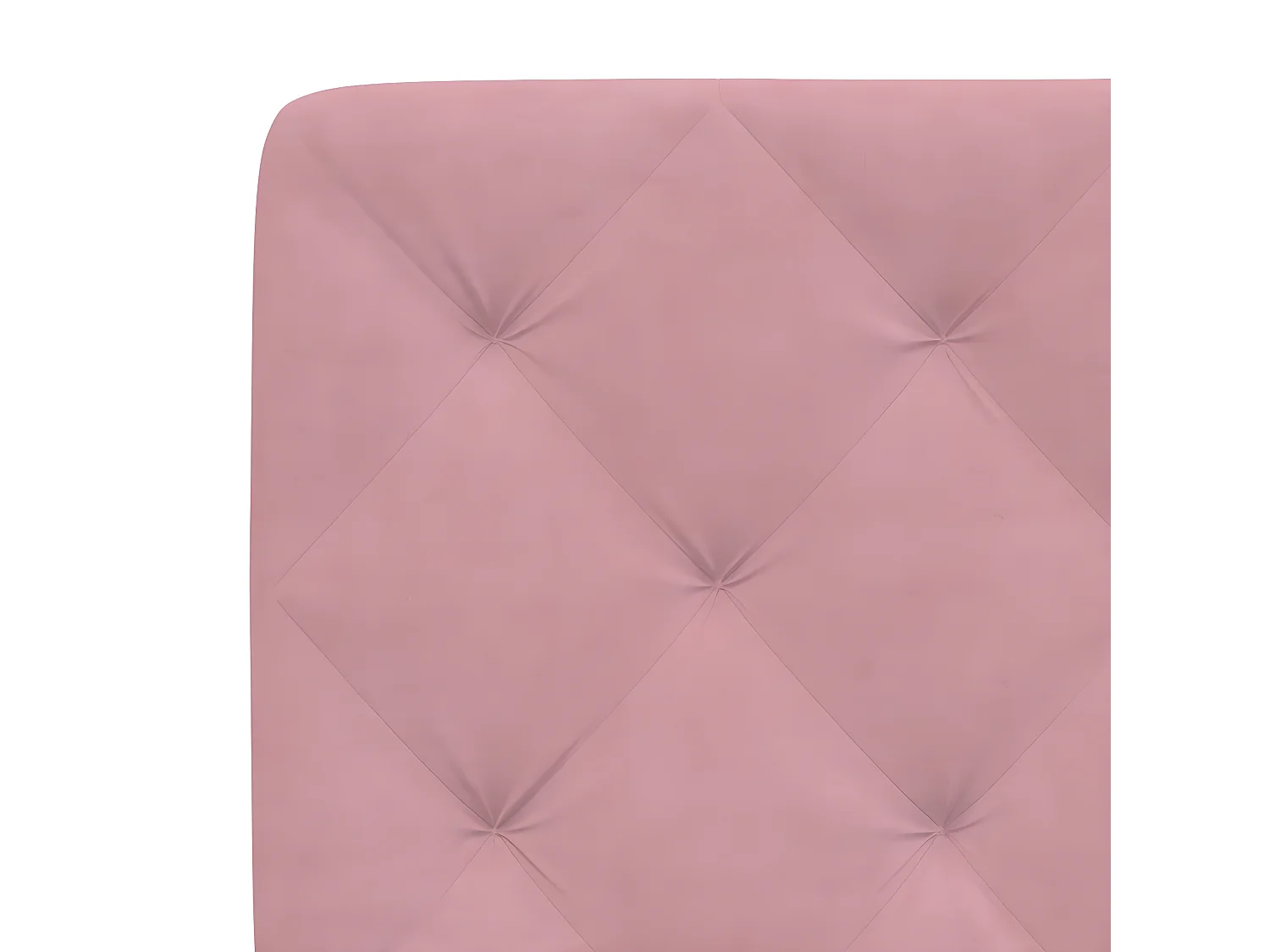 Coussin de tête de lit rose 160 cm velours