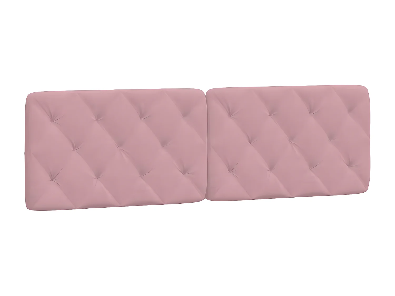 Coussin de tête de lit rose 160 cm velours