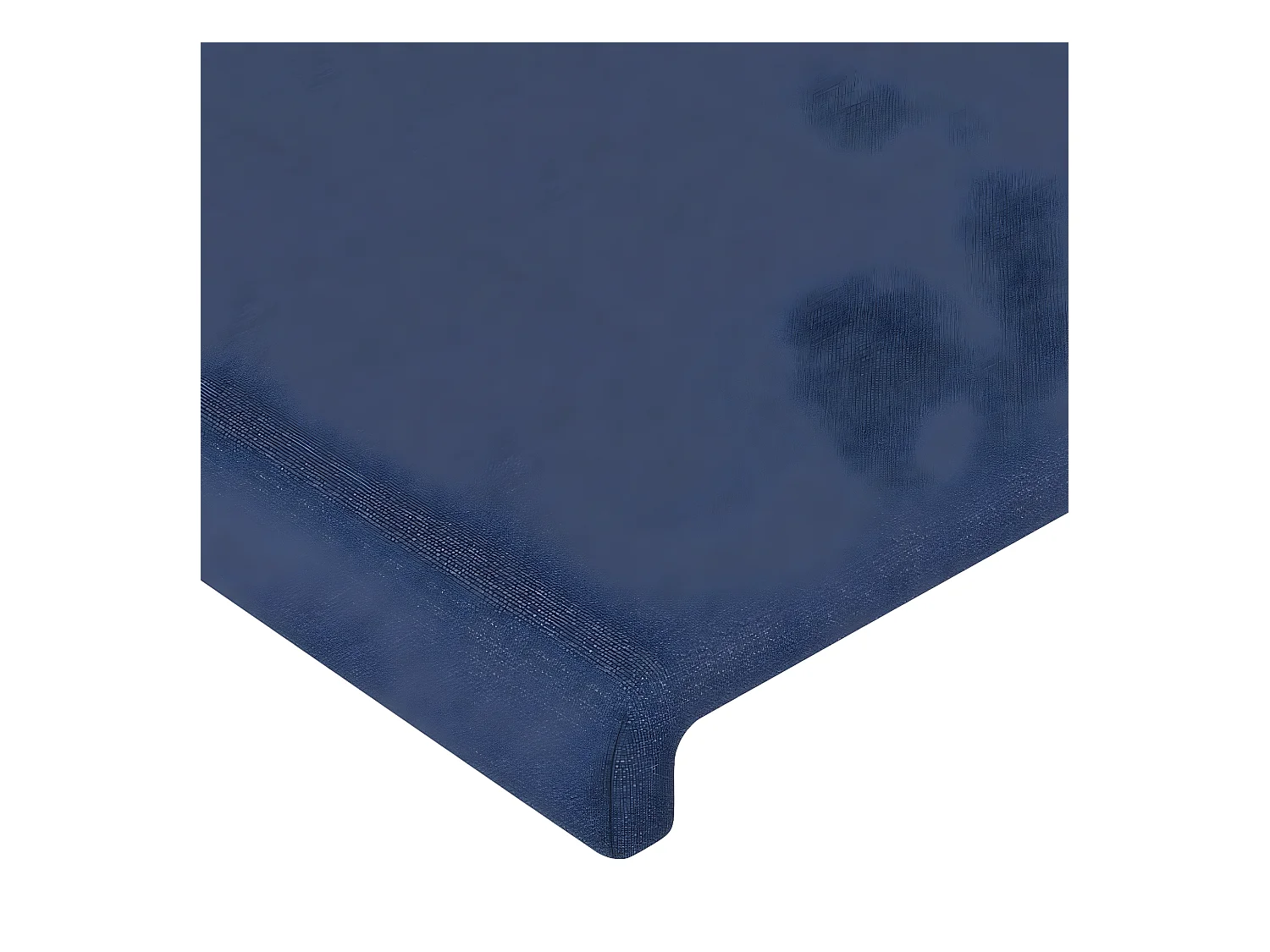 Tête de lit avec oreilles Bleu 163x16x78/88 cm Tissu