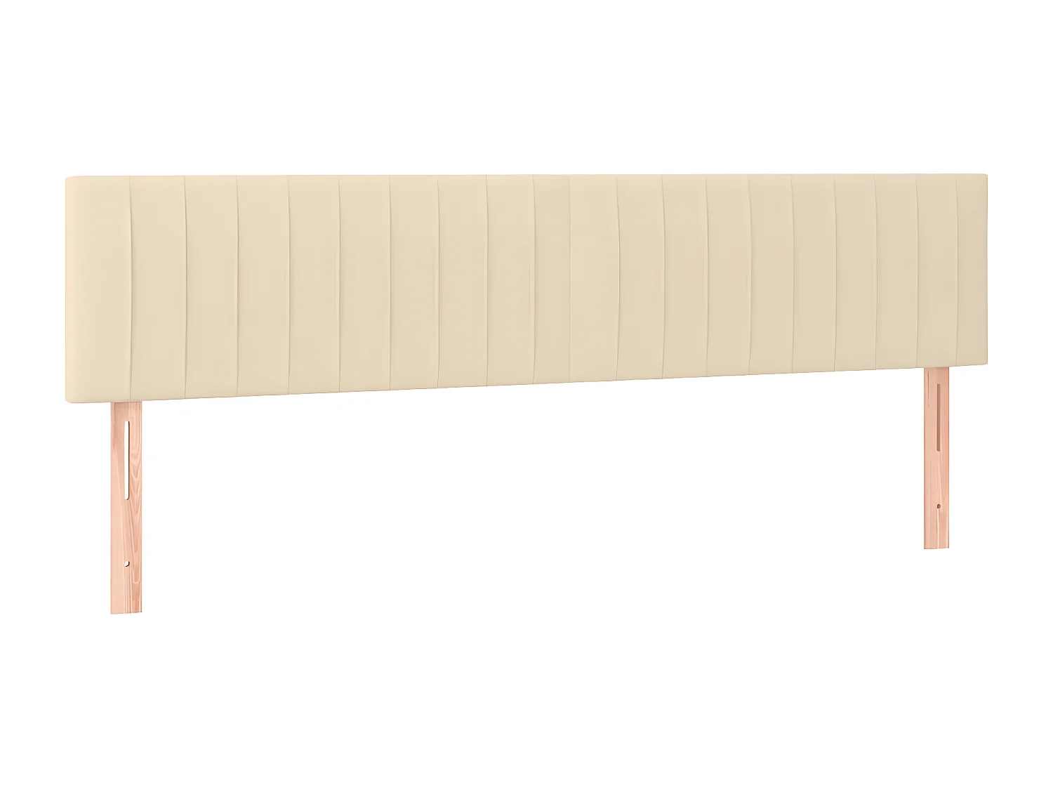 Cabeceros 2 unidades de tela color crema 80x5x78/88 cm