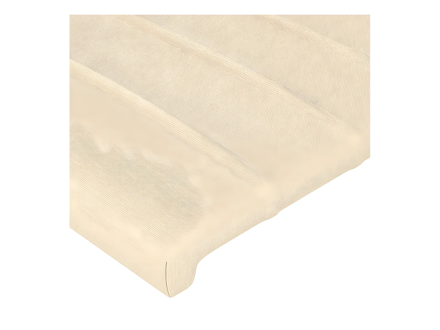 Têtes de lit 2 pièces Crème 80x5x78/88 cm Tissu