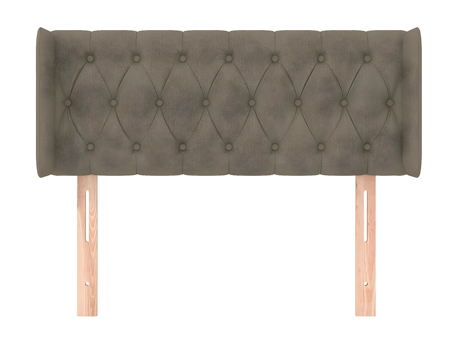 Tête de lit avec oreilles Taupe 103x16x78/88 cm Tissu