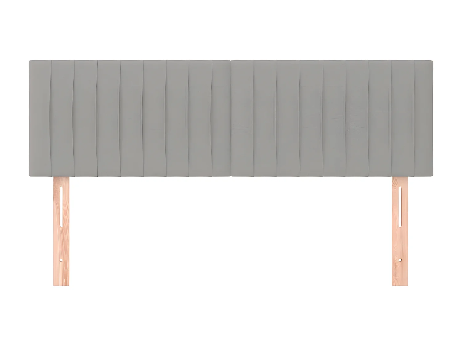 Têtes de lit 2 pièces Gris clair 72x5x78/88 cm Tissu