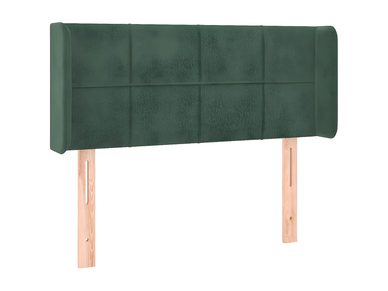 Hoofdbord met randen 93x16x78/88 cm fluweel donkergroen