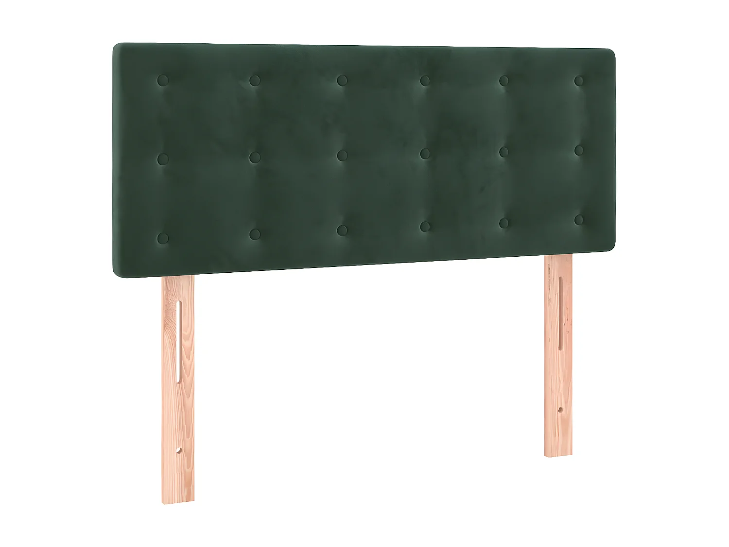 Tête de lit Vert foncé 100x5x78/88 cm Velours