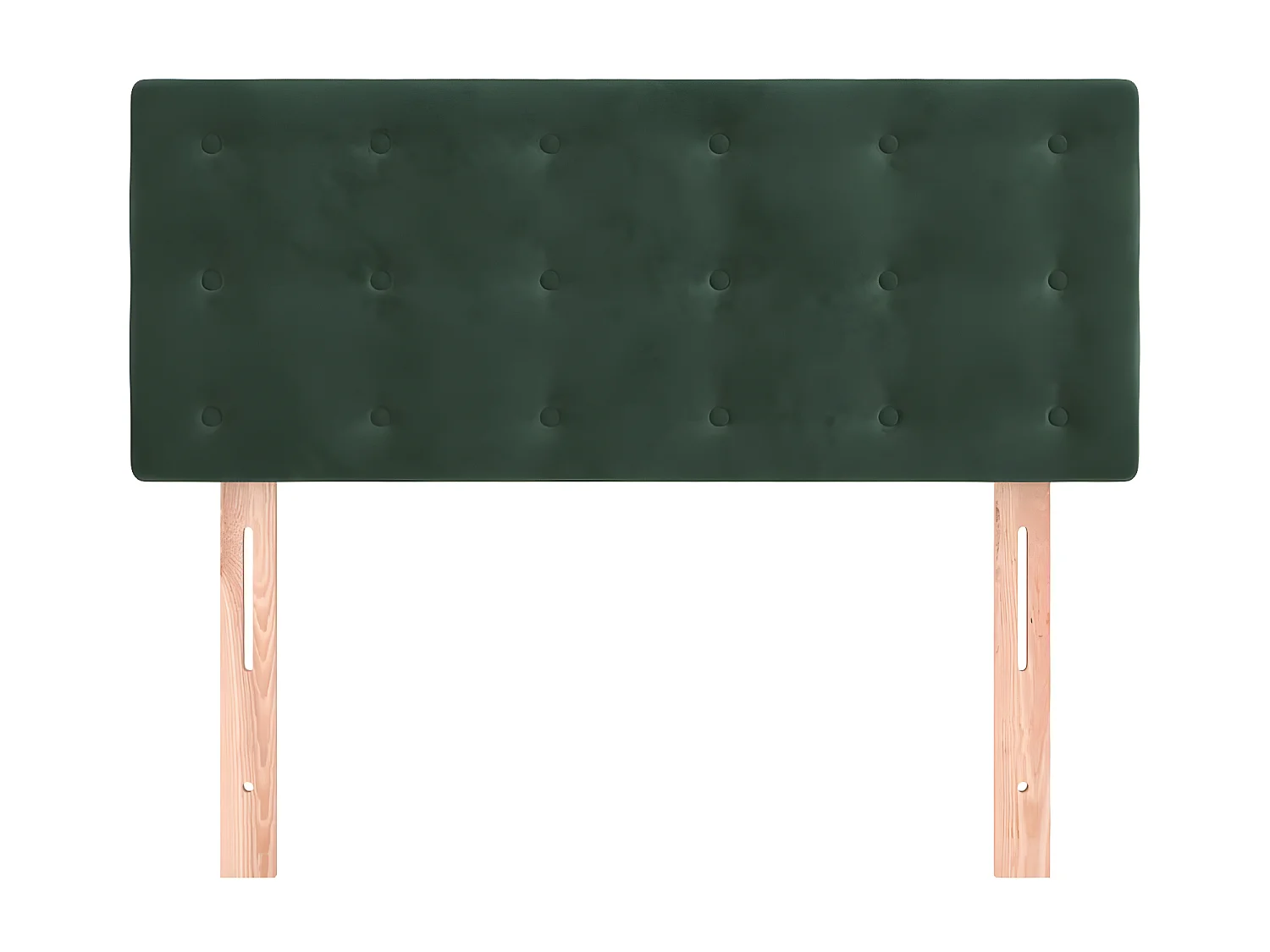 Tête de lit Vert foncé 100x5x78/88 cm Velours
