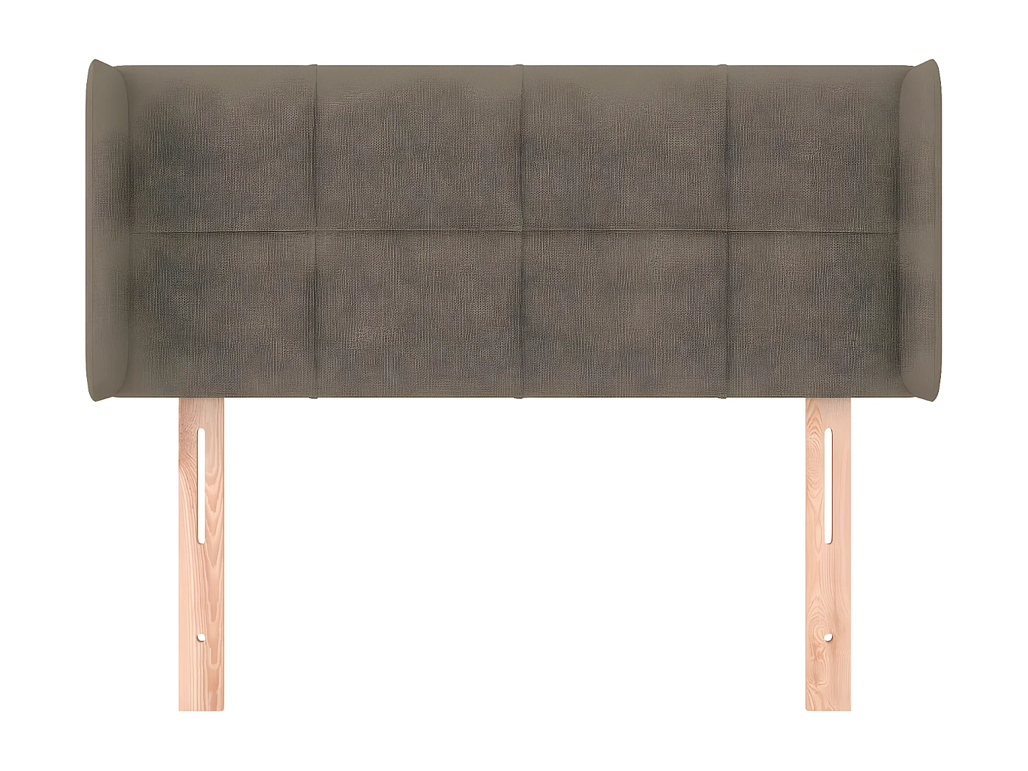 Tête de lit avec oreilles Taupe 103x16x78/88 cm Tissu