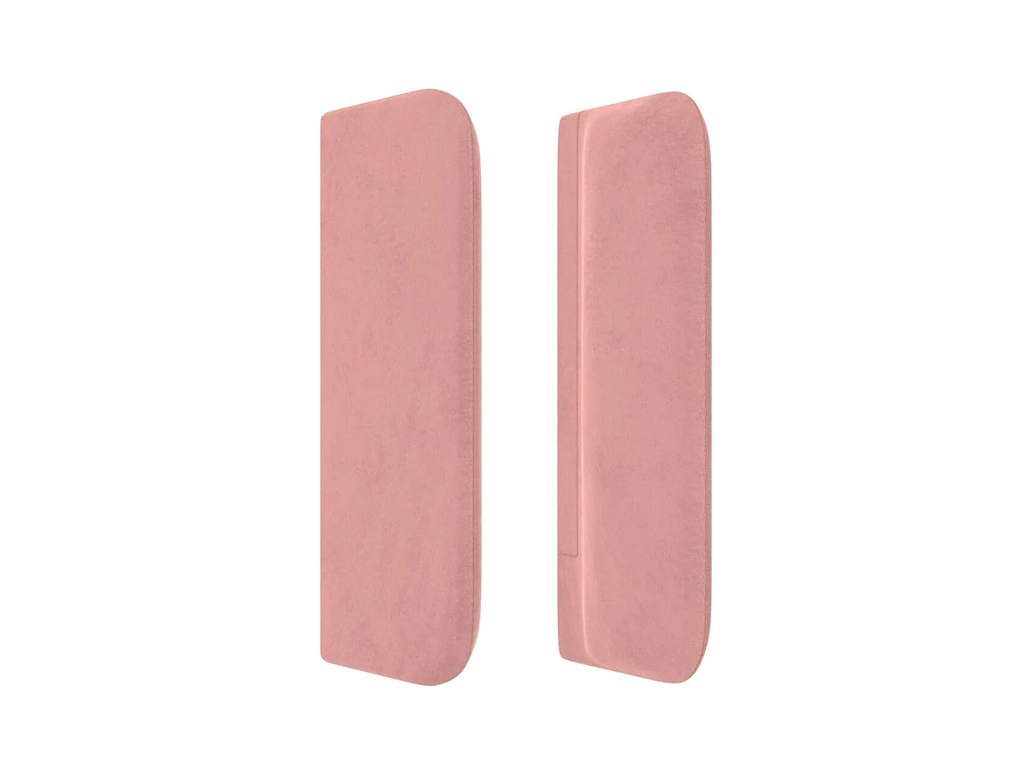 Tête de lit avec oreilles Rose 147x16x78/88 cm Velours