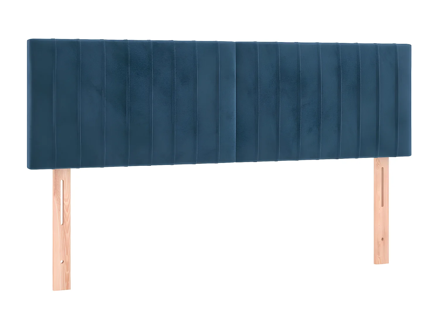 Tête de lit à LED Bleu foncé 144x5x78/88 cm Velours