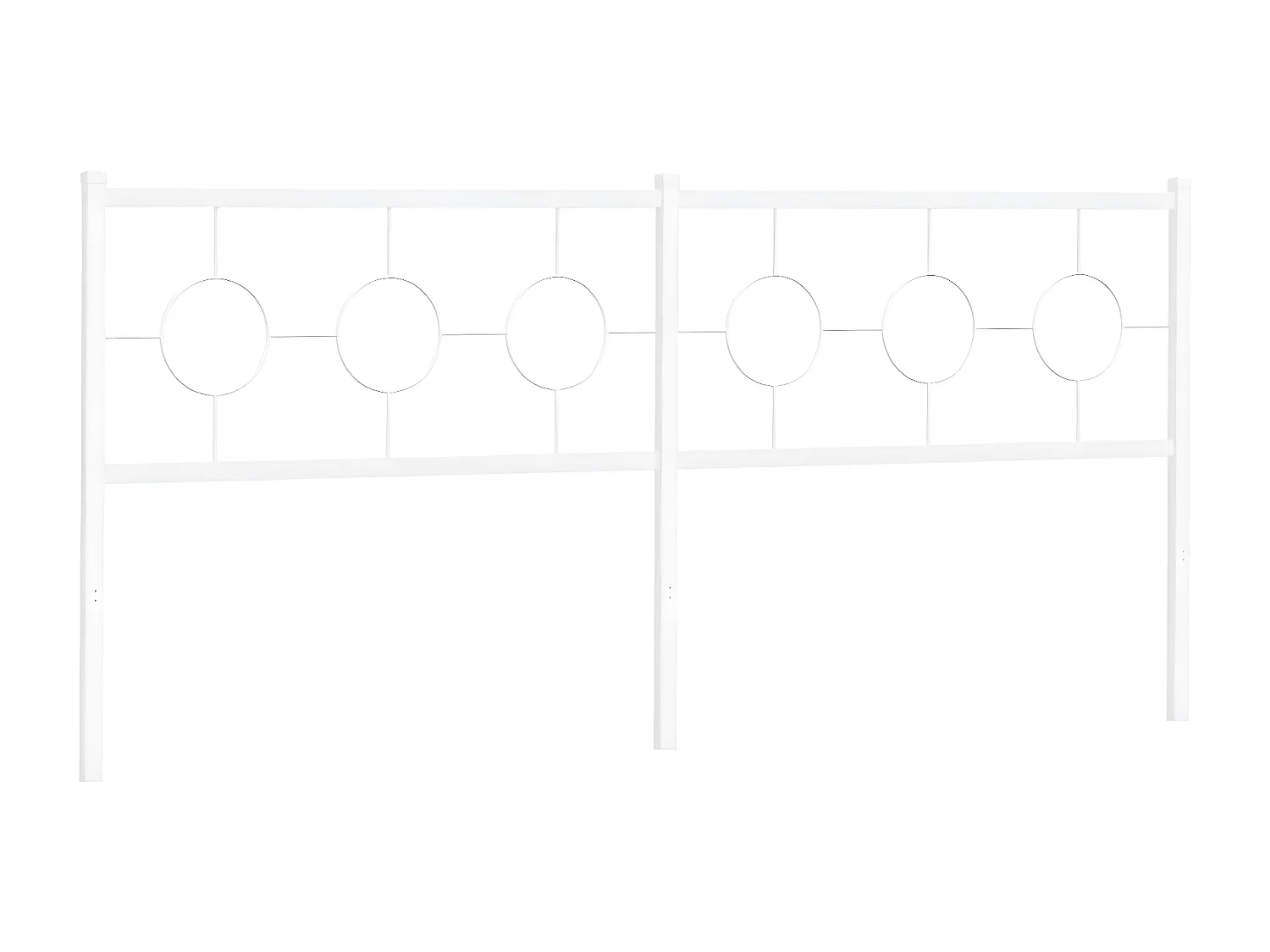 Tête de lit métal blanc 193 cm