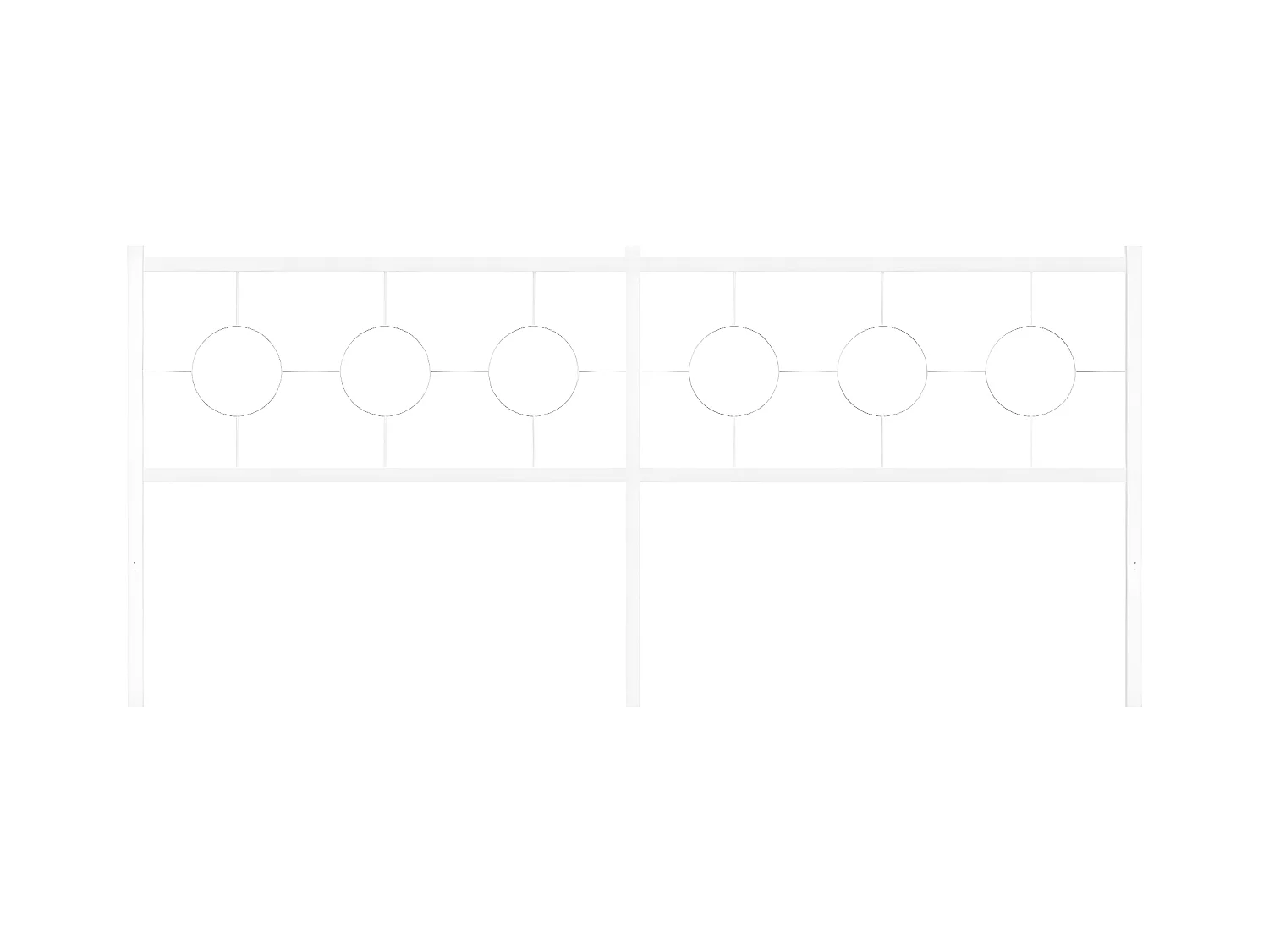 Cabecero de metal blanco 193 cm