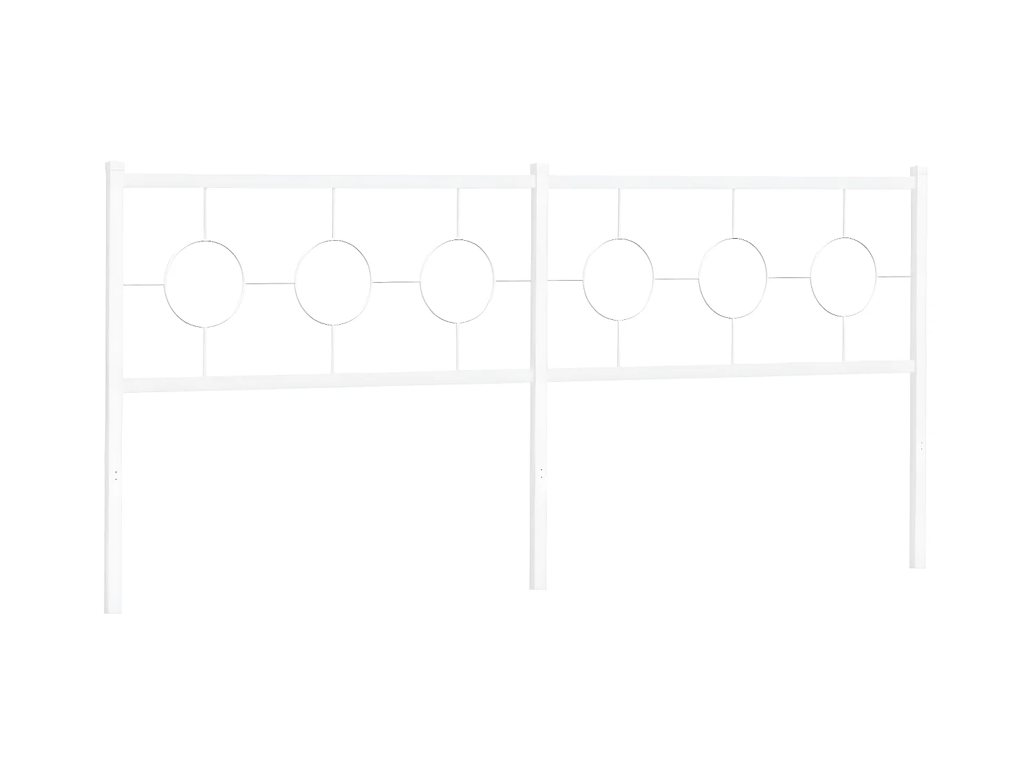 Cabecero de metal blanco 193 cm