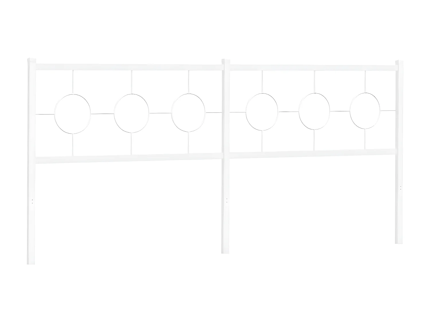 Tête de lit métal blanc 193 cm