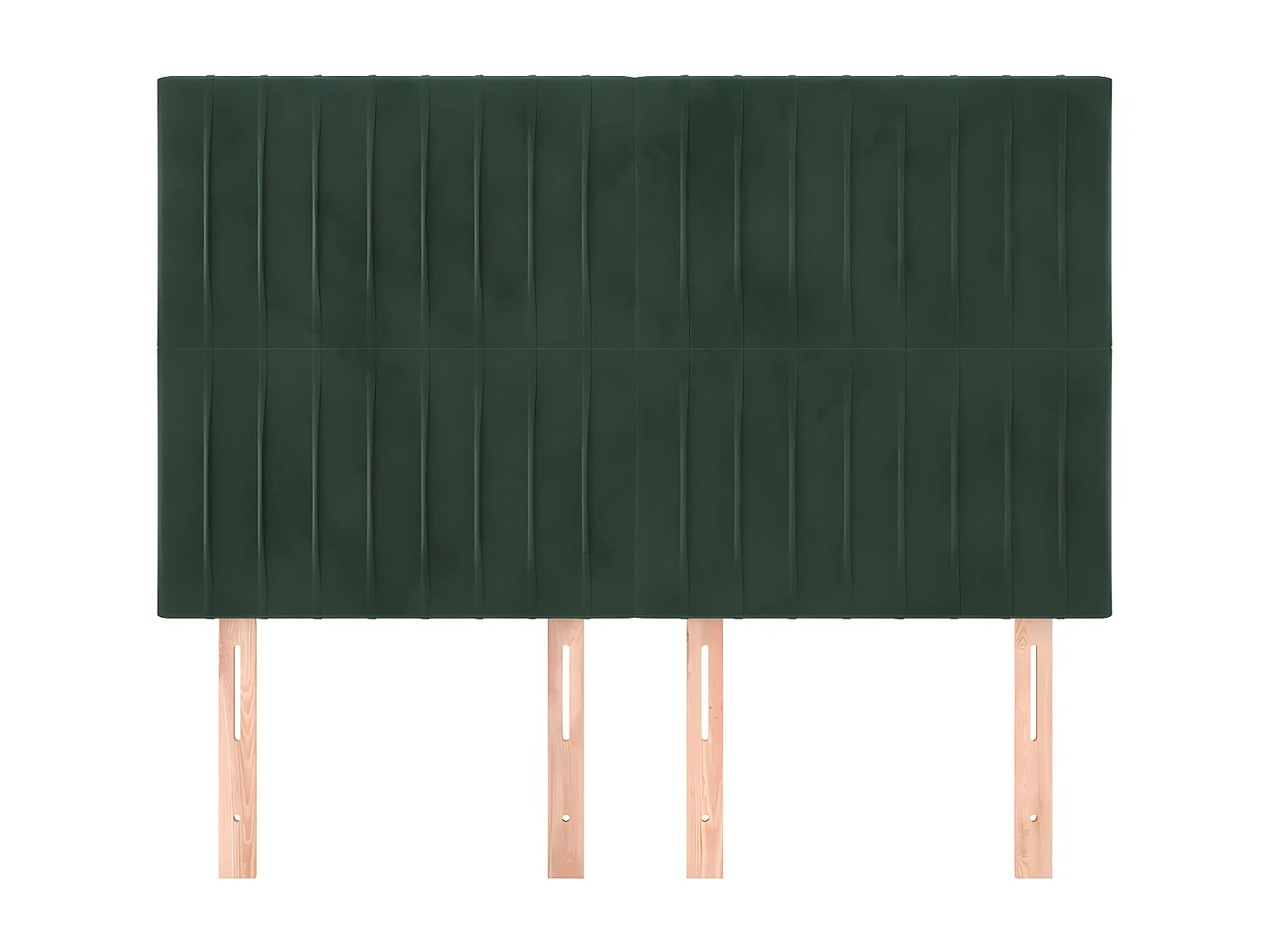 Têtes de lit 4 pièces Vert foncé 72x5x78/88 cm Velours