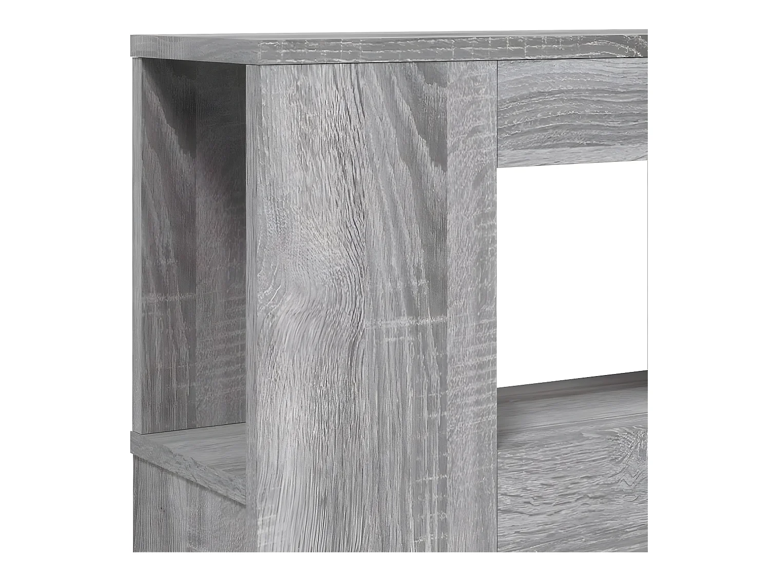 Tête de lit à LED sonoma gris 160x18,5x103,5 cm bois ingénierie