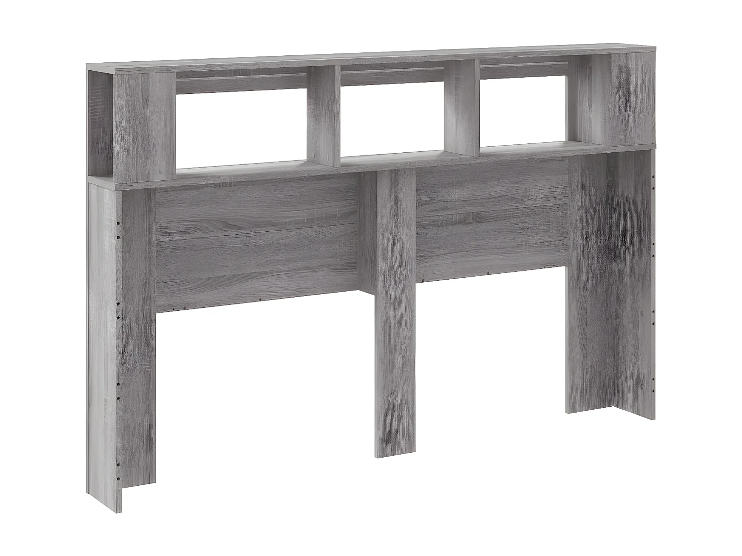 Tête de lit à LED sonoma gris 160x18,5x103,5 cm bois ingénierie