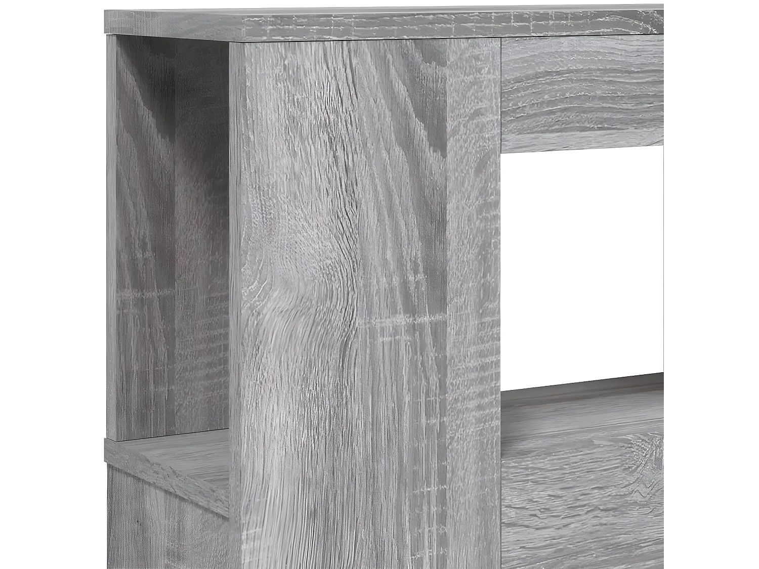 Tête de lit à LED sonoma gris 160x18,5x103,5 cm bois ingénierie