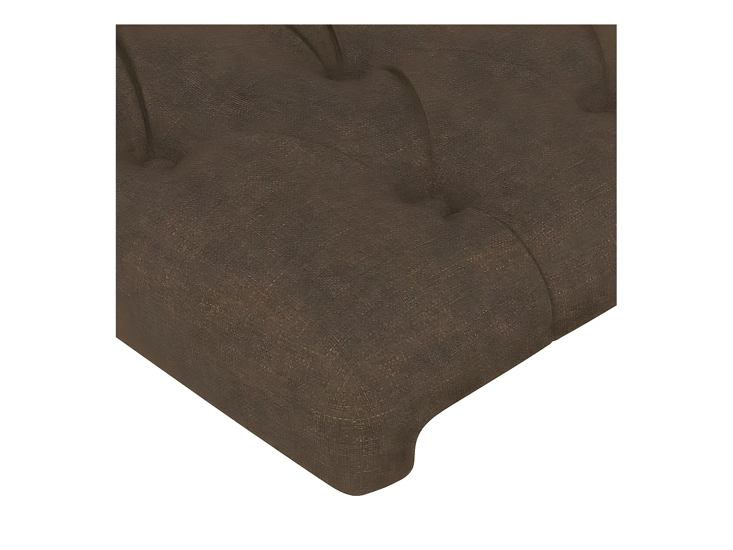 Hoofdborden 2 st 80x7x78/88 cm stof donkerbruin