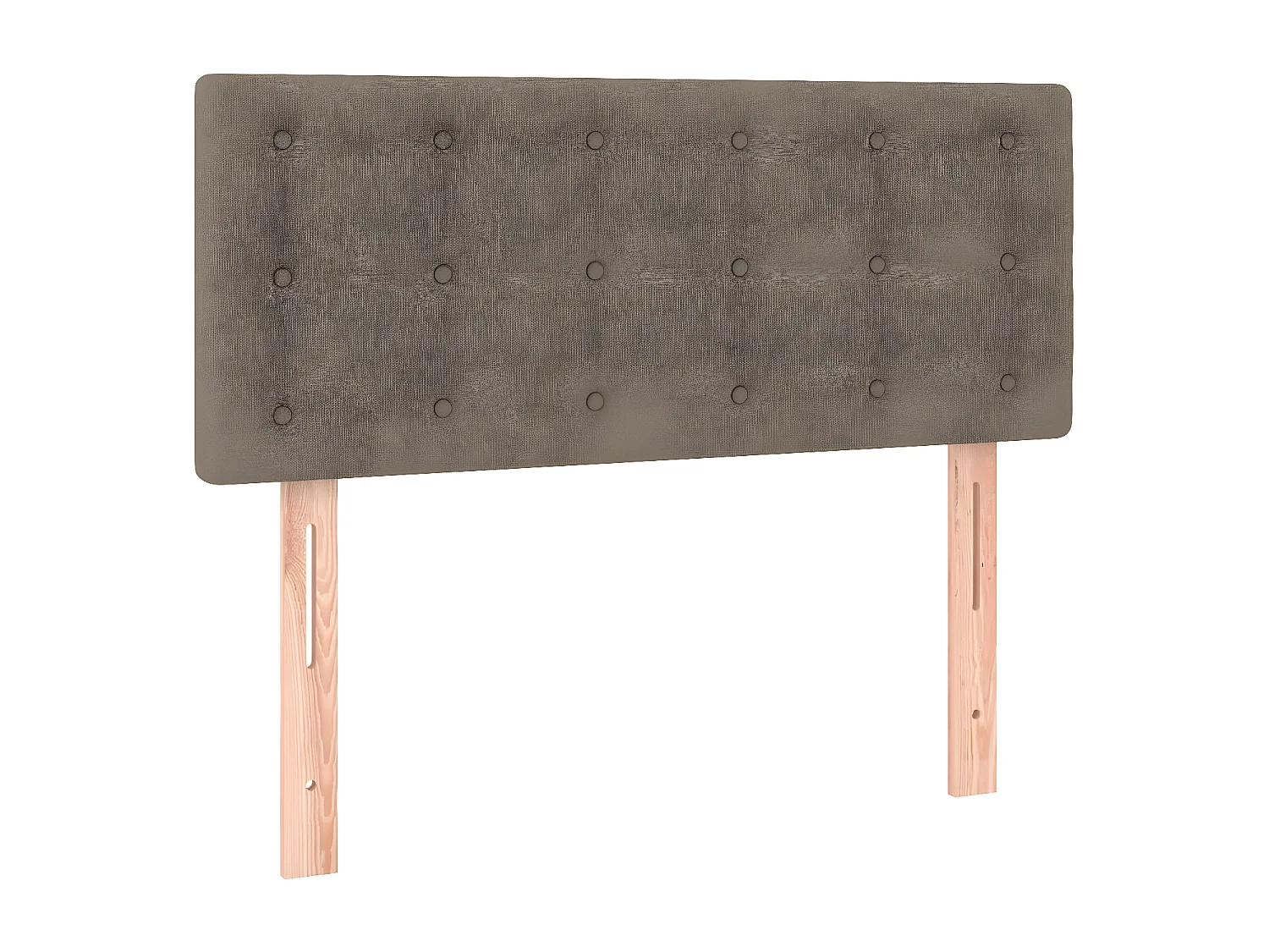Tête de lit Taupe 100x5x78/88 cm Tissu